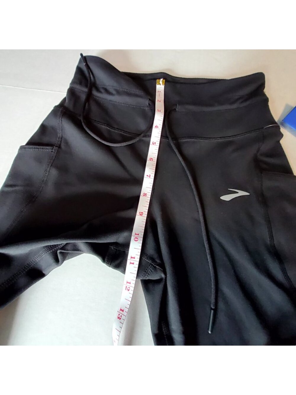 Brooks Womens Black Running Leggings Style #221735 Polyester Blend Size S - Picture 4 of 13